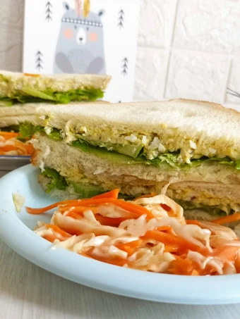 Cara Mudah Membuat Resep Sandwich egg mayo #9 yang Lezat Anti Ribet, Sempurna
