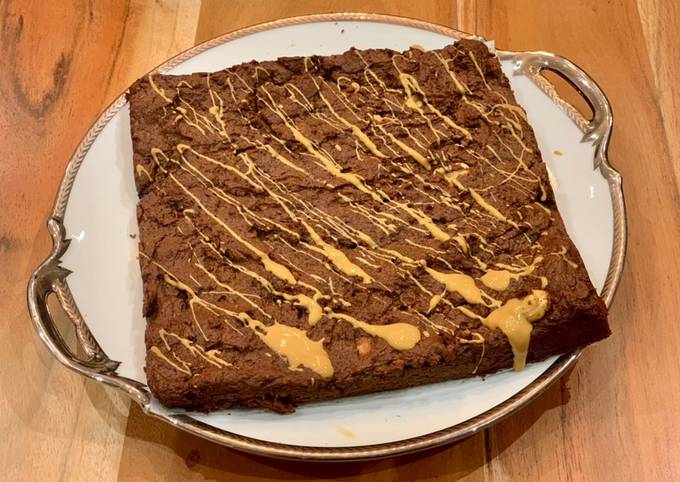 Brownie à la patate douce & beurre de cacahuète 🥜 🍠 🍫