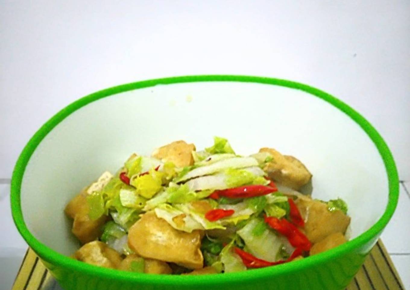 Tumis Sawi Tahu