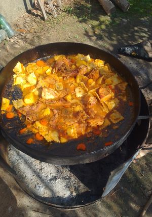 Una foto de Raviolada al disco😋