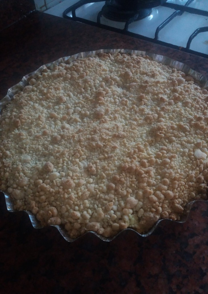 Una foto de Tarta de ricota con dulce de leche