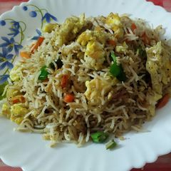 A picture of Egg fried rice.