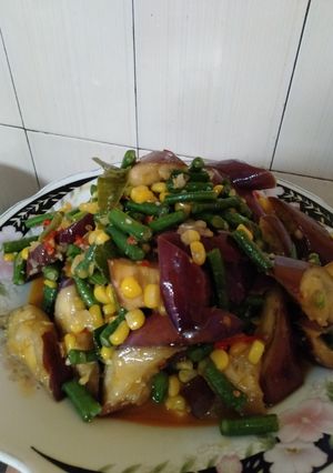 Foto resep Tumis terong jagung manis