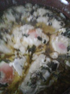 Una foto de Cocochas con huevo