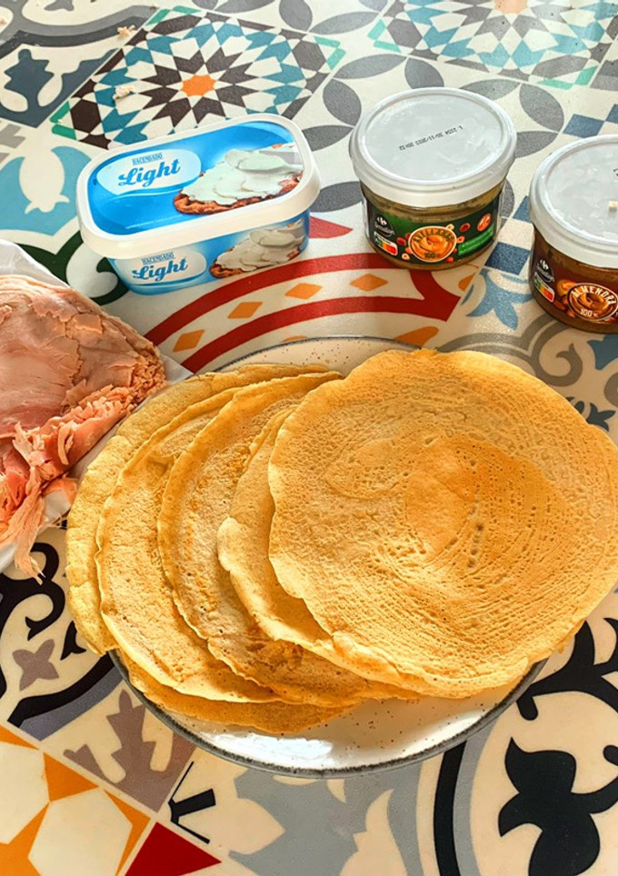 Una foto de Crepes proteicos fit, 2 ingredientes