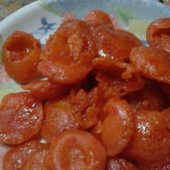 A picture of Meetha Dahi vada.