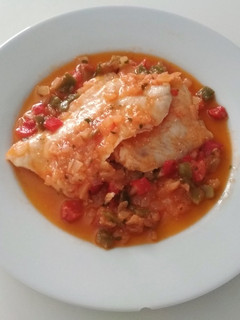 Una foto de Filetes de merluza en salsa