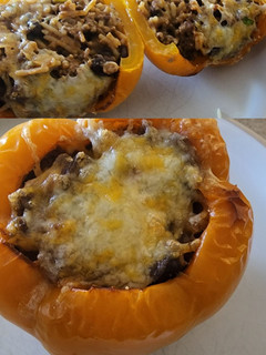 A picture of Mexican stuffed peppers.