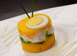 Una foto de Timbal de verduras mixtas