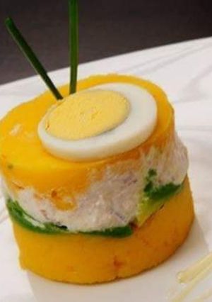 Una foto de Timbal de verduras mixtas
