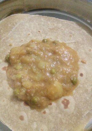 A picture of Aloo peas kuruma.