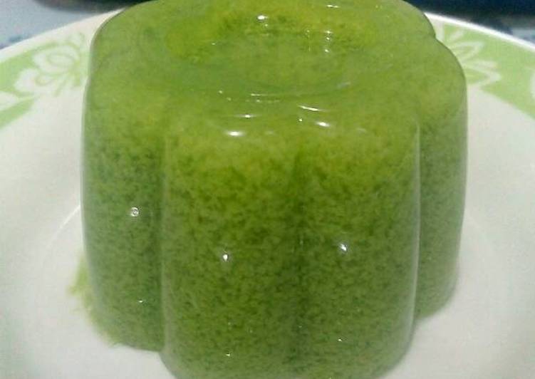 Bumbu Puding Lumut Hijau | Cara Masak Puding Lumut Hijau Yang Enak dan Simpel
