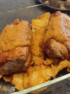 Una foto de Solomillo de cerdo en salsa