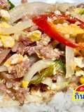 แหนมผัดไข่