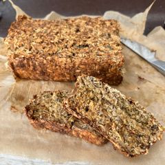 Banging GF flourless seeded loaf A picture of Banging GF flourless seeded loaf.