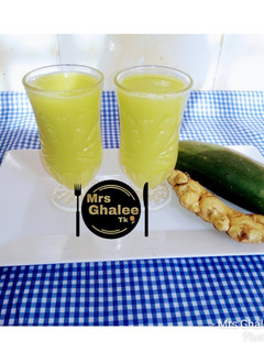 A picture of Cucumber and ginger drink.