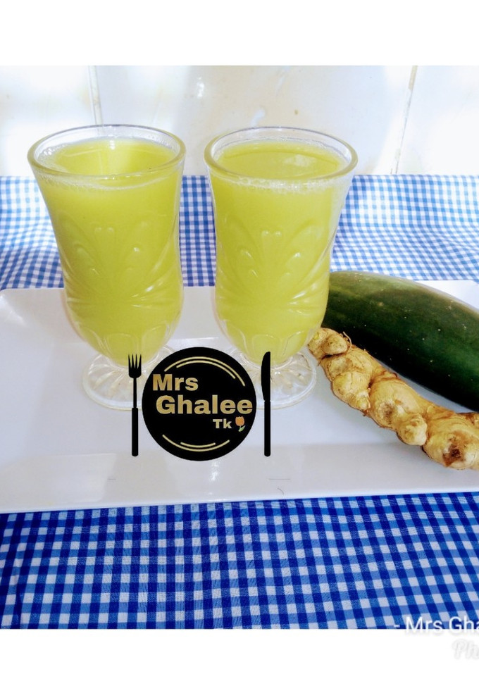 A picture of Cucumber and ginger drink.