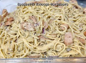Gambar Spaghetti Sausage Carbonara
