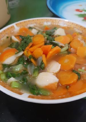 Foto resep Oseng sawi wortel bakso