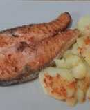 Salmón adobado a la plancha