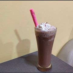 A picture of Cold coffee with ice cream.