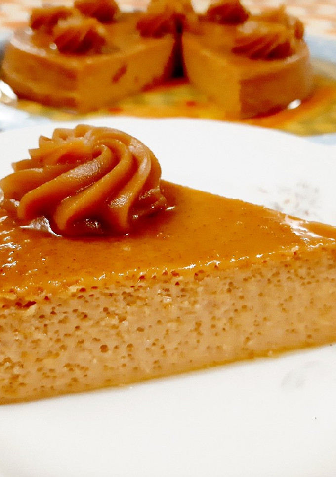 Una foto de Flan de dulce de leche con más dulce de leche !!! 🇦🇷