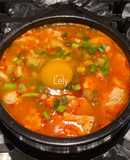 Súp kimchi đậu phụ non-công thức maangchi