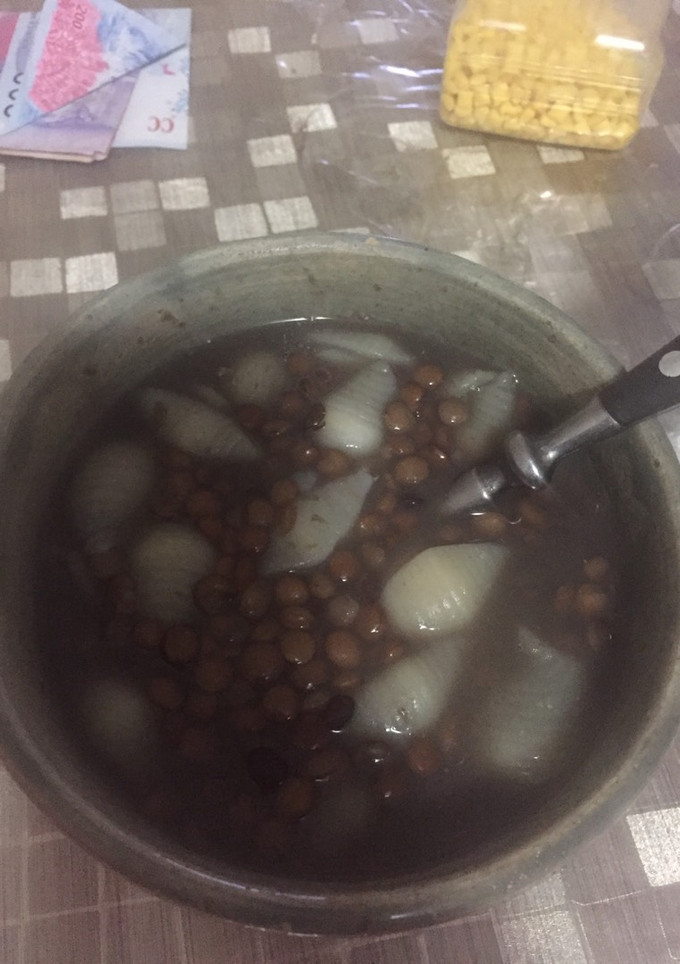Una foto de Sopa de lentejas, rico y nutritivo (otra opción vegana)