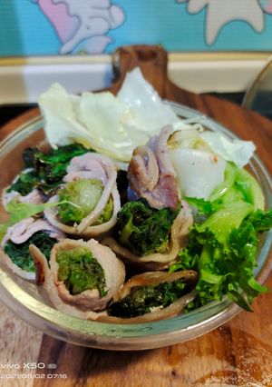 簡單便當菜~~蔬菜肉捲 的食譜成品照片