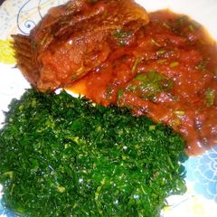 A picture of Wet fried tilapia.