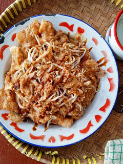 Foto resep Nasi Tahu Tek Bumbu Pecel