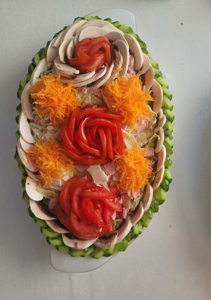 عکسی از دستور تزیین سالاد