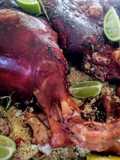 Pernil assado com barbecue