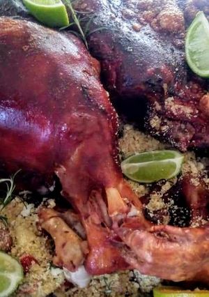 Foto de Pernil assado com barbecue
