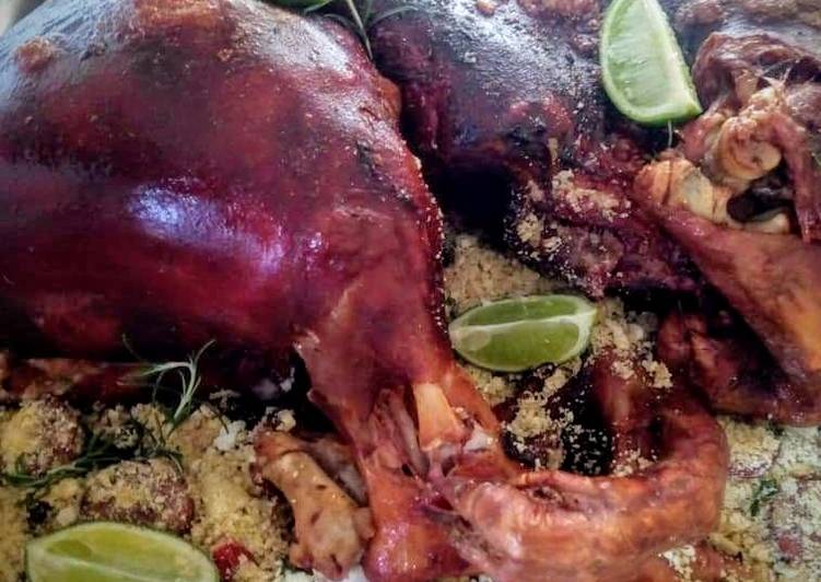 Pernil assado com barbecue - Tudogosreceitas