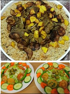 صورة لوصفة مكبوس لحم عماني