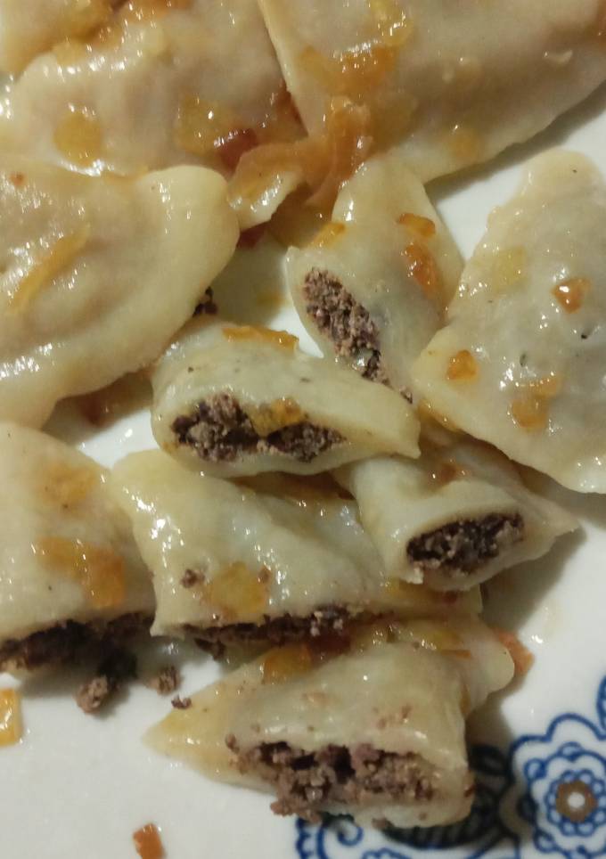 Вареники с куриной печенью