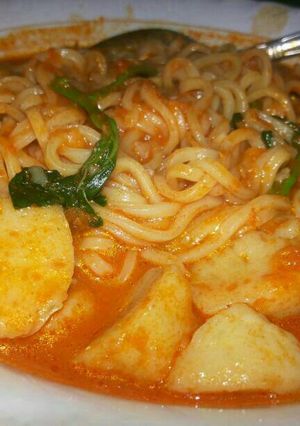 Foto resep Mie kuah pedas
