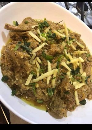 A picture of Peshawari Namkeen gosht.