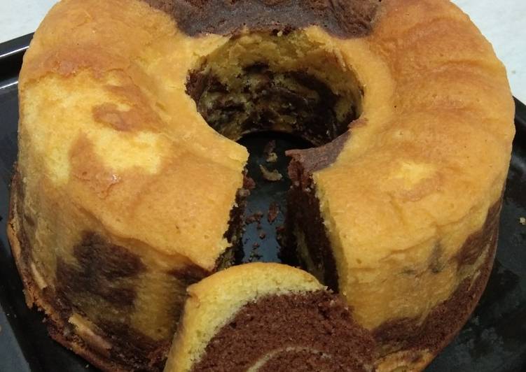 Resep Marmer Cake Super Lembut, Sempurna