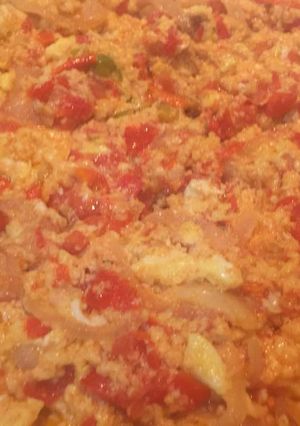 A picture of Tomatoes Scrambled Eggs.