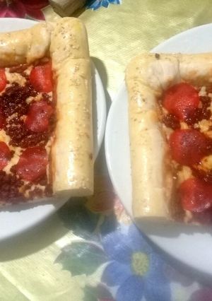 Una foto de Pizza