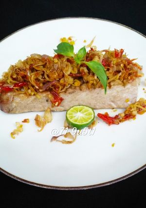 Foto resep Tuna steak with lemon grass(sereh)sambal