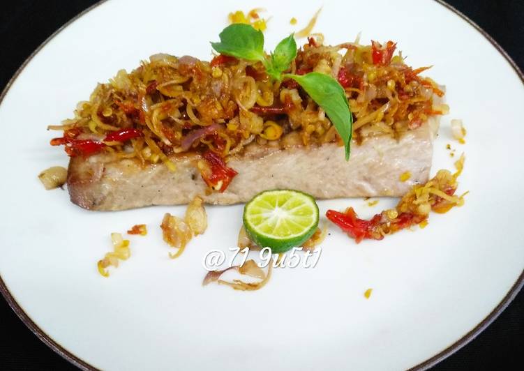 Tuna steak with lemon grass(sereh)sambal