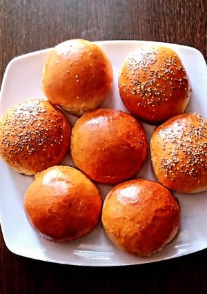 Una foto de Pan para hamburguesas