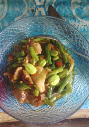 Foto resep Tumis kacang panjang dkk