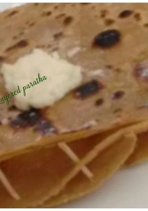A picture of Layered/Varaki/lachha paratha#56bhog.