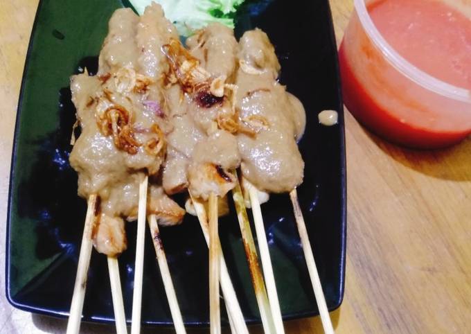 Cara membuat Sate ayam rumahan