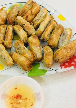 Hình của món Chả giò vỏ khoai môn.