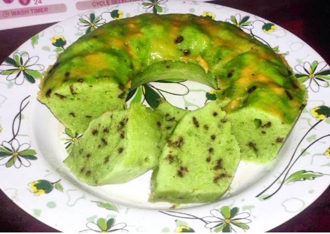Wajib coba! Resep membuat Pandan water cake (bolu pandan/bolu air) kukus no mixer dijamin gurih